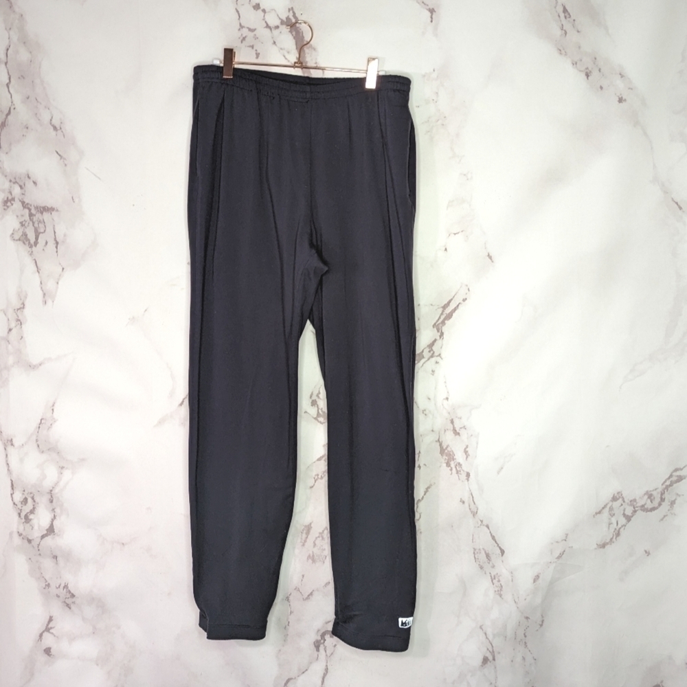 REI Legging Men Size Large Black Zip Leg Baselayer Running